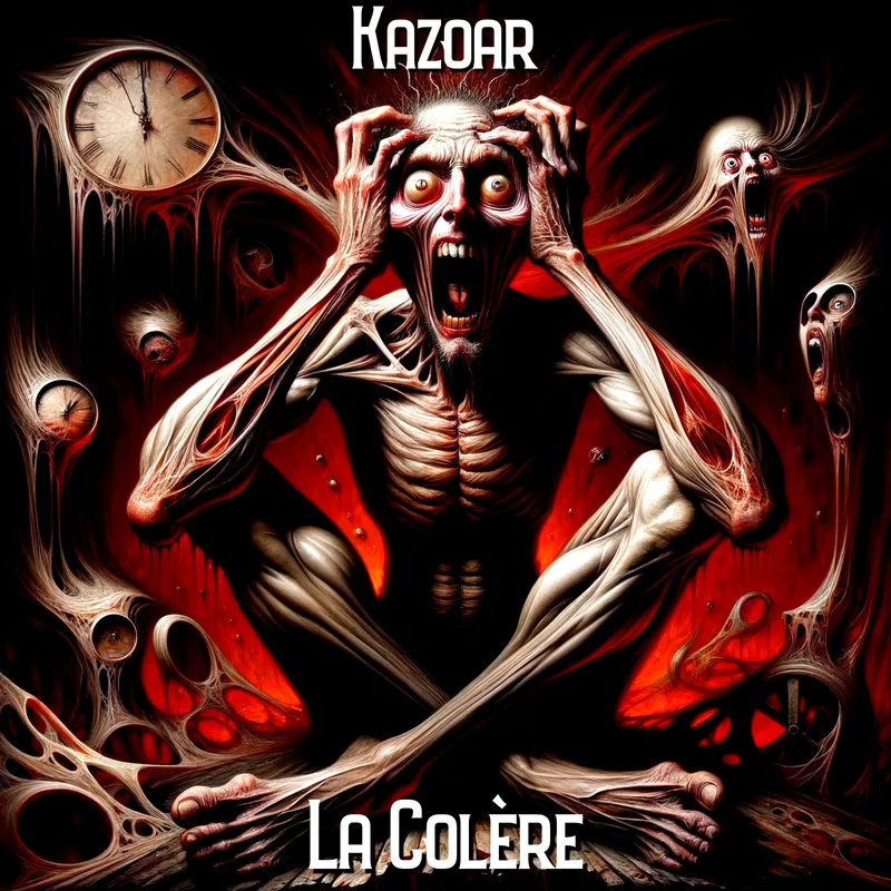Pochette du single "La Colère" de l'album "Les péchés capitaux" par Kazoar.