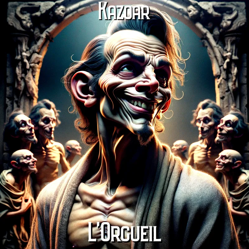 Jaquette du titre "L'Orgueil" par Kazoar. De l'album "Les péchés capitaux"