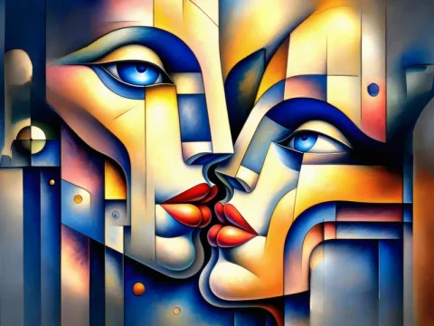 Illustration du titre "Un baiser ou presque" par Kazoar.